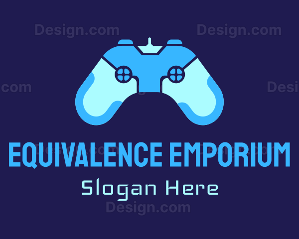 Blue Game Controller Logo