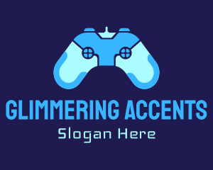 Blue Game Controller Logo