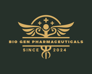 Medical Caduceus Pharmacy logo design