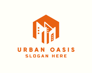 Residential City Building logo design