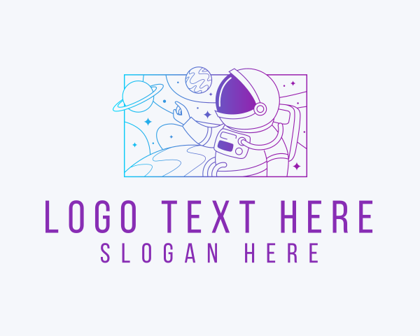 Spaceman logo example 3