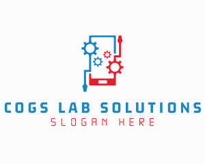 Cog Mobile Repair logo design