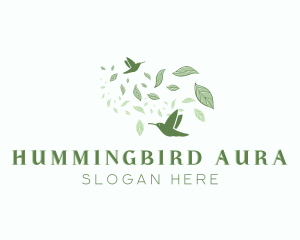 Wild Flying Hummingbird logo