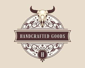 Skull Horn Ornament logo
