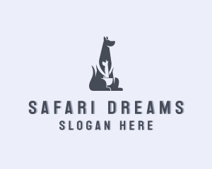 Kangaroo Safari Zoo logo design