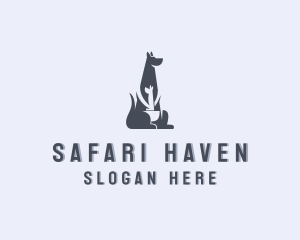 Kangaroo Safari Zoo logo design