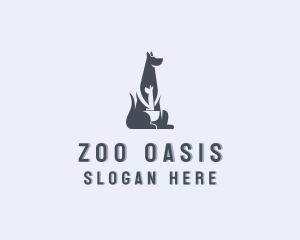 Kangaroo Safari Zoo logo design