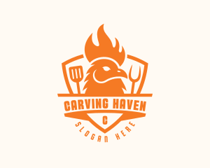 Chicken Barbecue Grill logo design