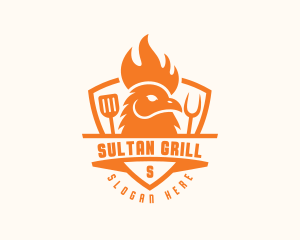 Chicken Barbecue Grill logo design