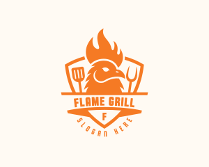 Chicken Barbecue Grill logo design