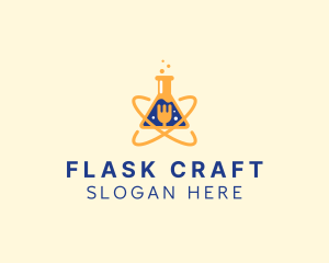 Flask Fork Laboratory logo design