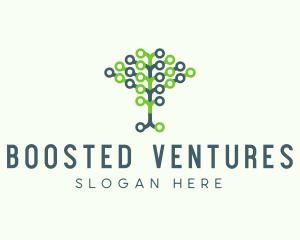 Tech Agricultural Tree Venture logo design