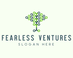 Tech Agricultural Tree Venture logo design