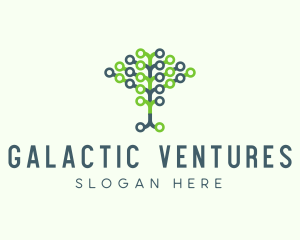 Tech Agricultural Tree Venture logo design