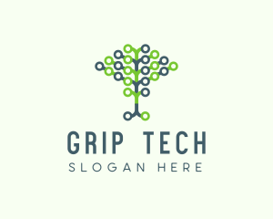 Tech Agricultural Tree Venture logo design