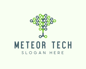 Tech Agricultural Tree Venture logo design