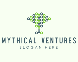 Tech Agricultural Tree Venture logo design