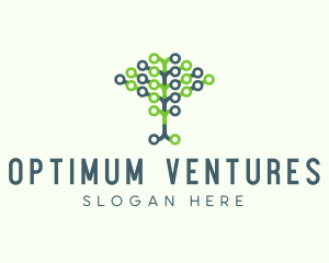 Tech Agricultural Tree Venture logo design