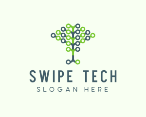 Tech Agricultural Tree Venture logo design