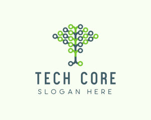 Tech Agricultural Tree Venture logo design