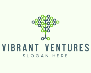 Tech Agricultural Tree Venture logo design