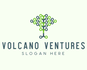 Tech Agricultural Tree Venture logo design