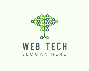 Tech Agricultural Tree Venture logo design