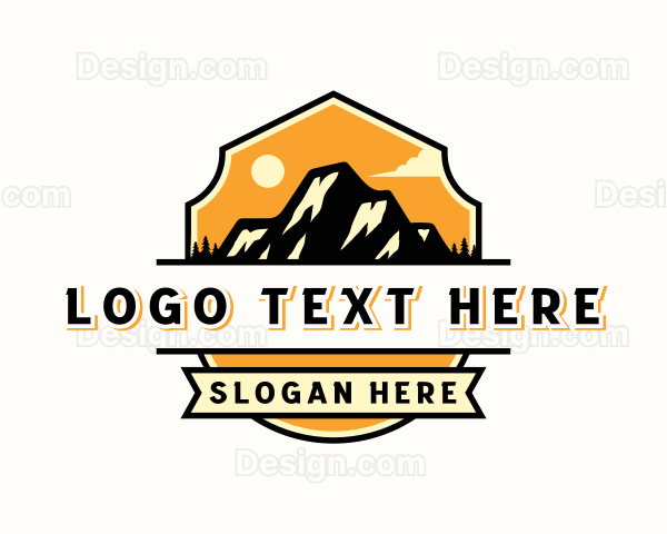 Mountain Outdoor Camping Logo