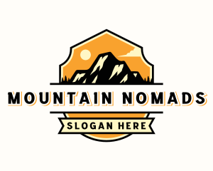 Mountain Outdoor Camping logo design