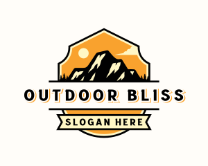 Mountain Outdoor Camping logo design