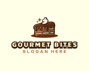 Chocolate Cake Dessert logo design