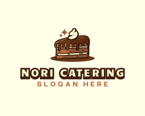 Chocolate Cake Dessert logo design