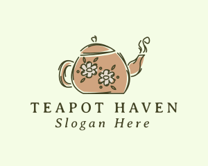 Floral Teapot Tea logo