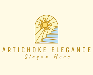 Sunrise Scenic Staircase logo design