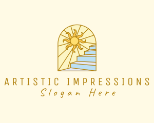 Sunrise Scenic Staircase logo design