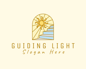 Sunrise Scenic Staircase logo design