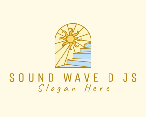 Sunrise Scenic Staircase logo design