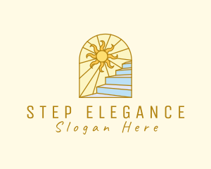 Sunrise Scenic Staircase logo design