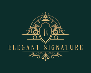 Elegant Royal Shield logo design