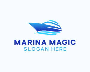 Yacht Cruise Boat logo design