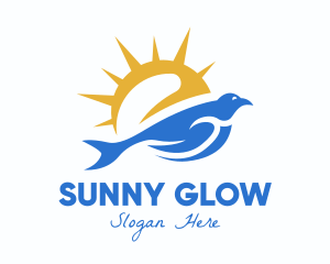 Morning Sun Bird logo design