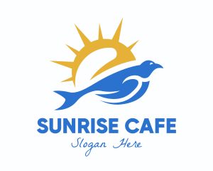 Morning Sun Bird logo design