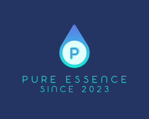 Blue Water Droplet logo