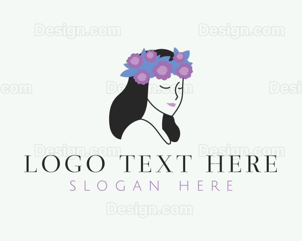 Beautiful Flower Girl Logo