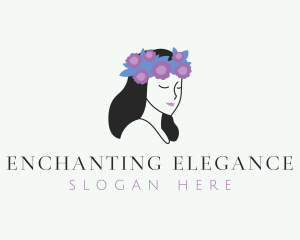 Beautiful Flower Girl logo design