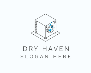 Laundromat Washing Machine  logo design