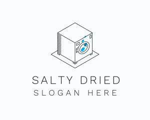 Laundromat Washing Machine  logo design