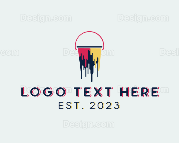 Paint Bucket Home Remodeling Logo