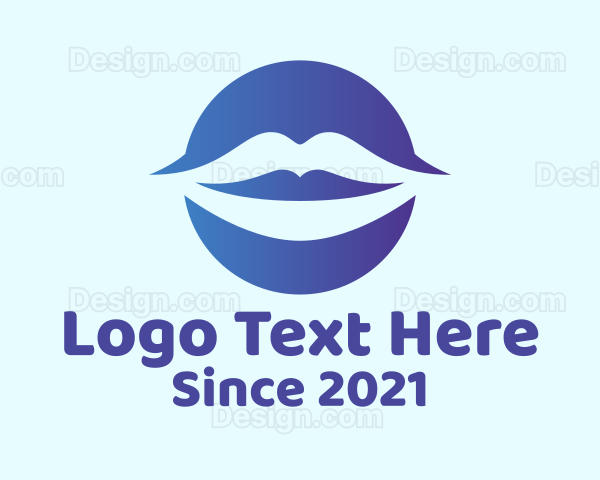 Blue Lip Gloss Logo