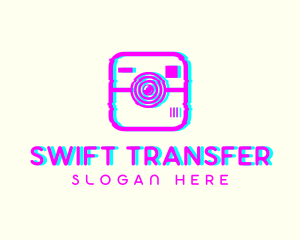 Glitch Photography Camera logo design